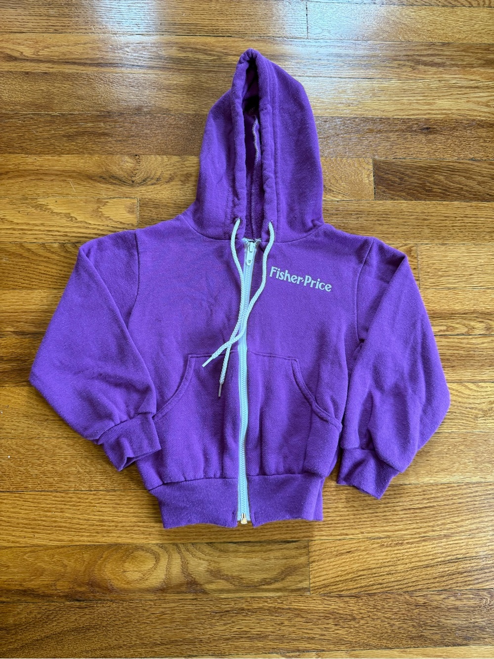 Vintage 80s Fisher Price Hoodie Sweater, Rare Toy Collectible (Youth Small)
